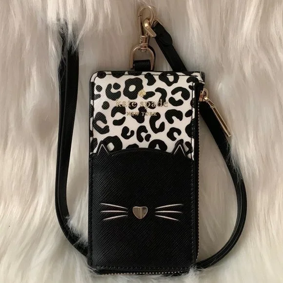 kate spade Accessories Kate Spade Meow Cat Id Lanyard Case